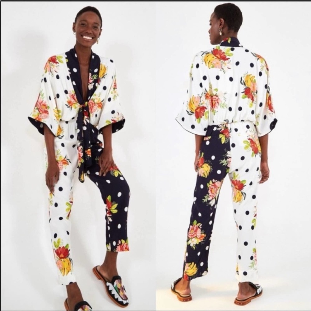 Farm Rio Mixed Nanaju Jumpsuit Large